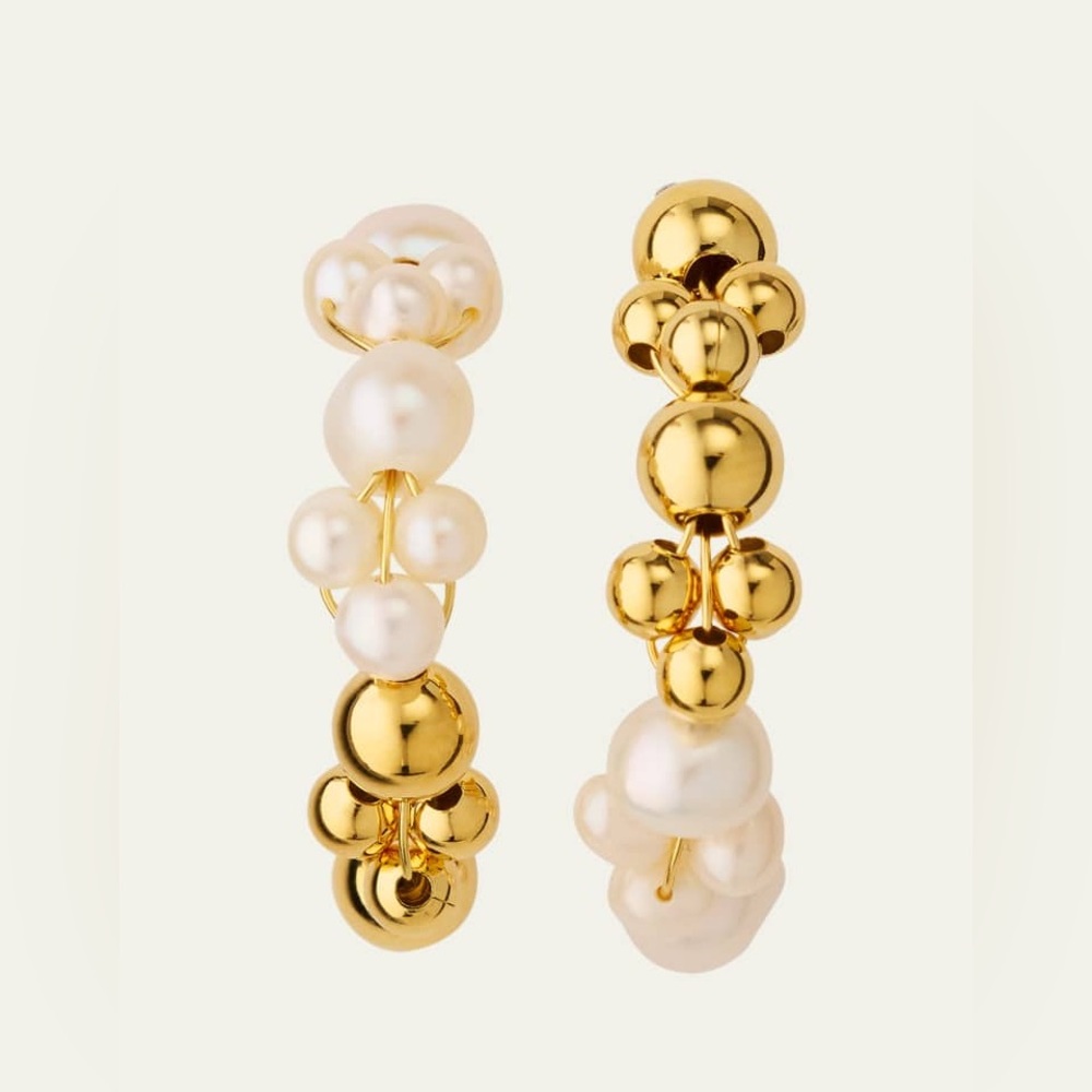 BRAND NEW / UNWORN completed works pearl and gold earrings